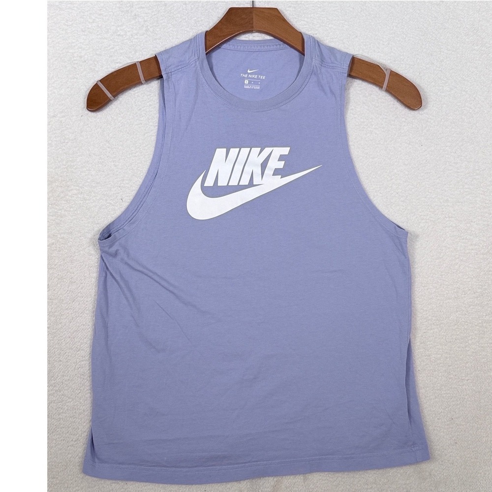 Nike Futura Muscle Tank Top Sleeveless Sportswear Women's Medium Light Purple